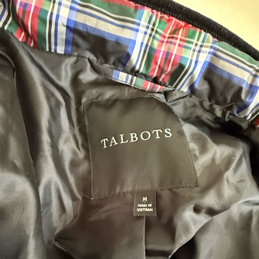 Talbots Plaid Long Quilted Jacket - image 7